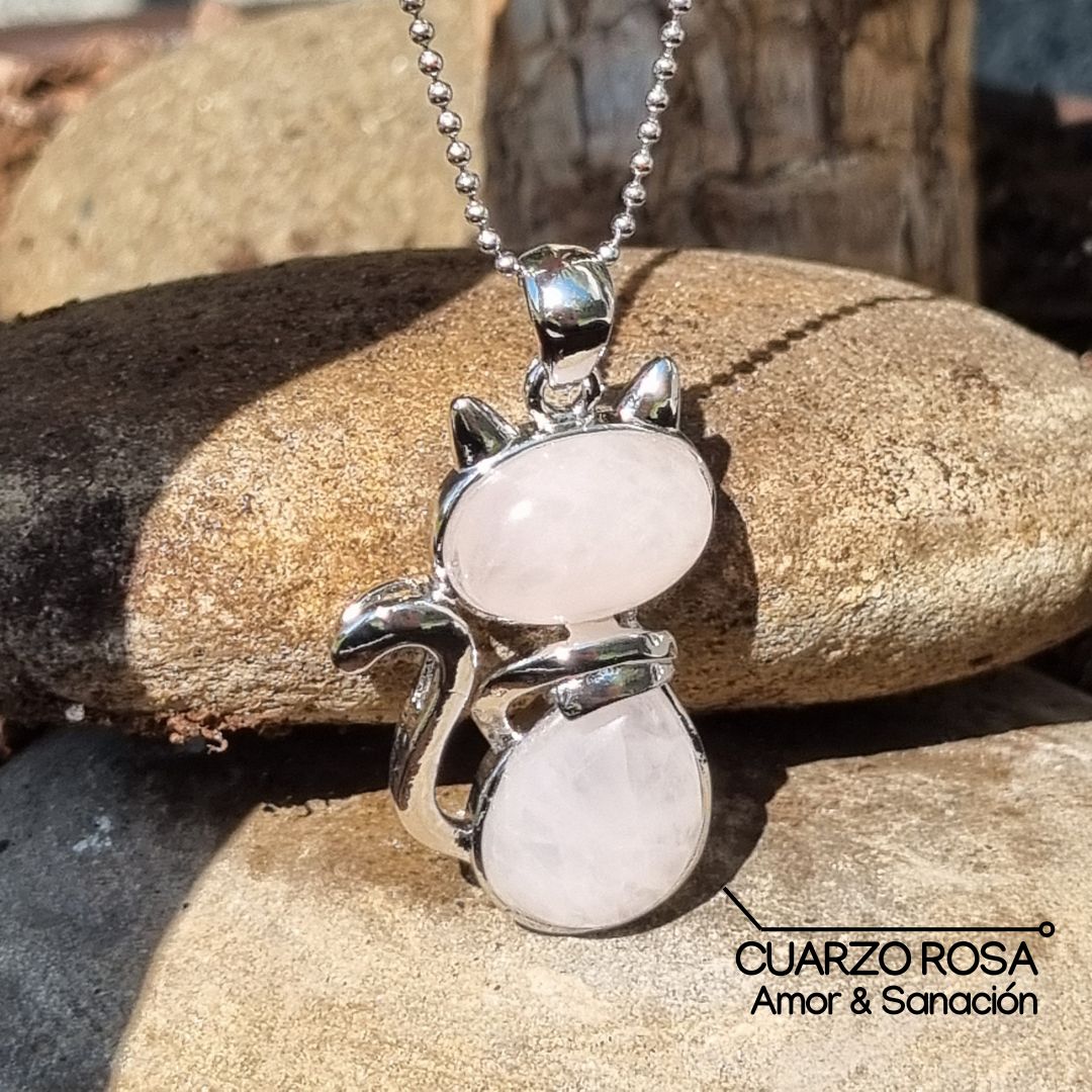 Colgante Gato de Piedra Natural - Aventurinne